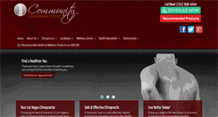 Desktop Screenshot of mylasvegaschiropractors.com